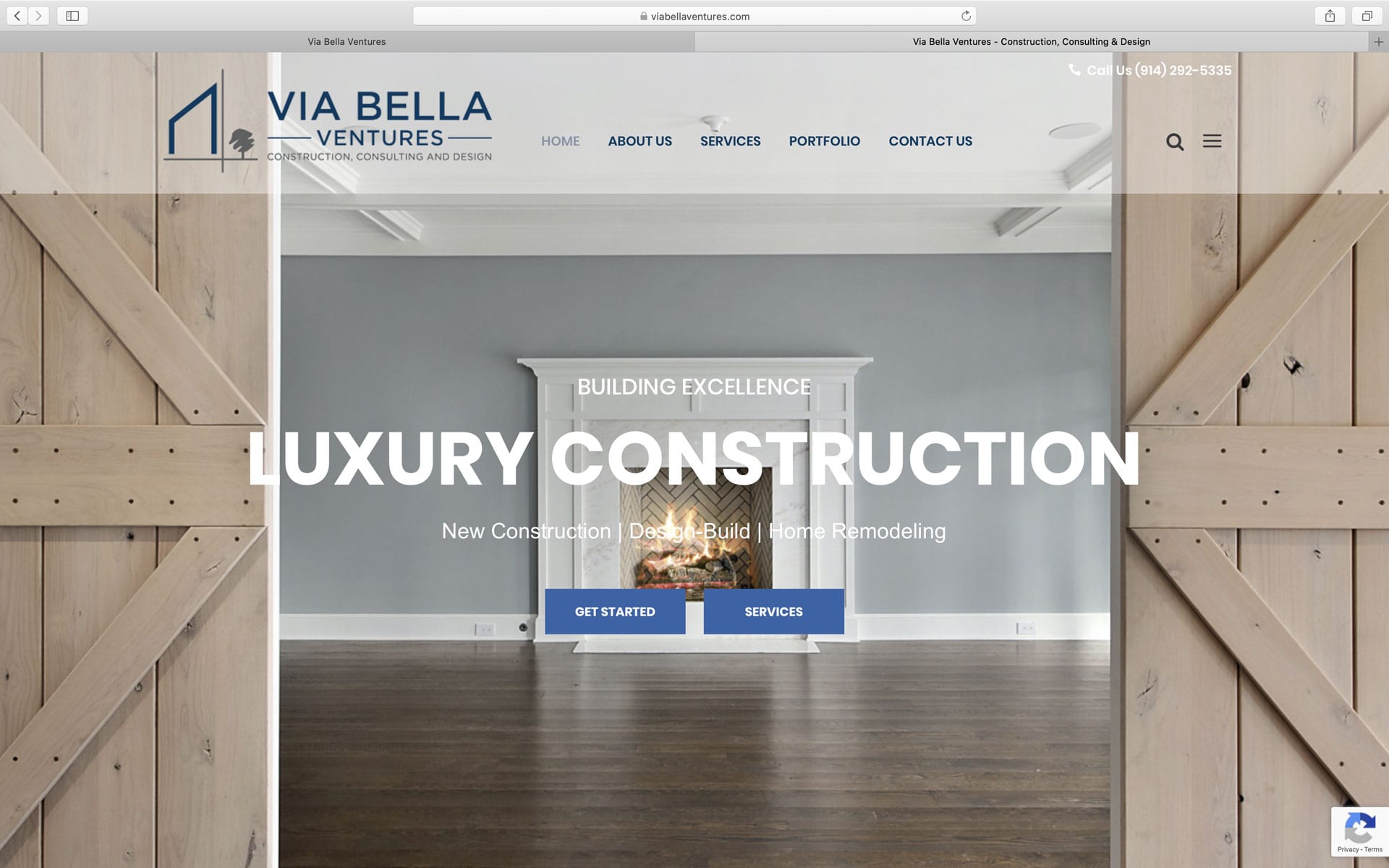 construction company website design by Aspire Digital Solutions