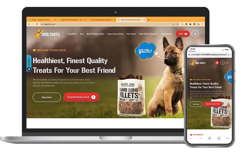 Pet Products Web Design