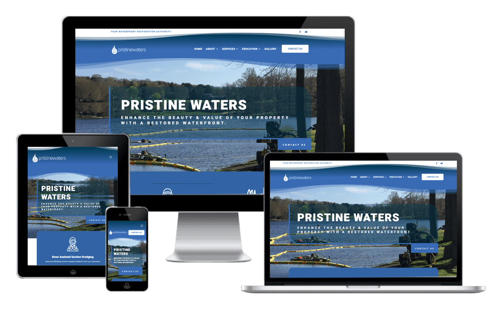 Pristine Waters Website Design