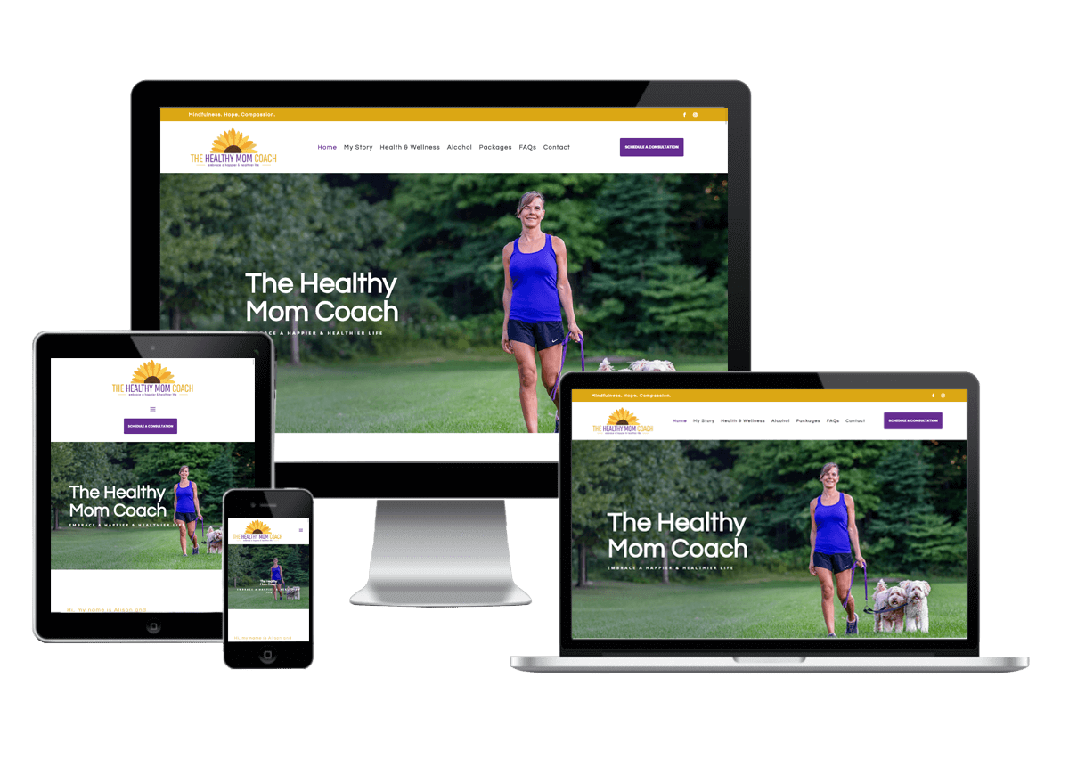 thehealthymomcoach responsive