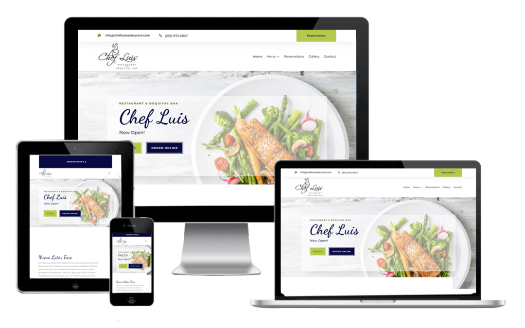 Chef Luis Website Design