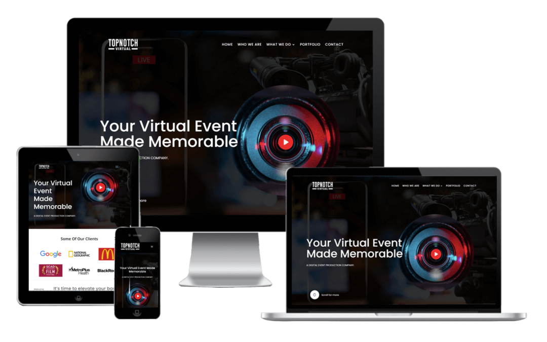 Virtual Events Website Design NYC