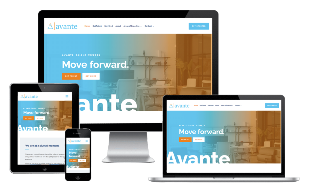 Avante Talent Experts Website Design