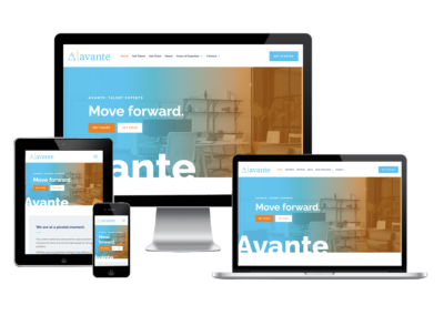 Avante Talent Experts Website Design