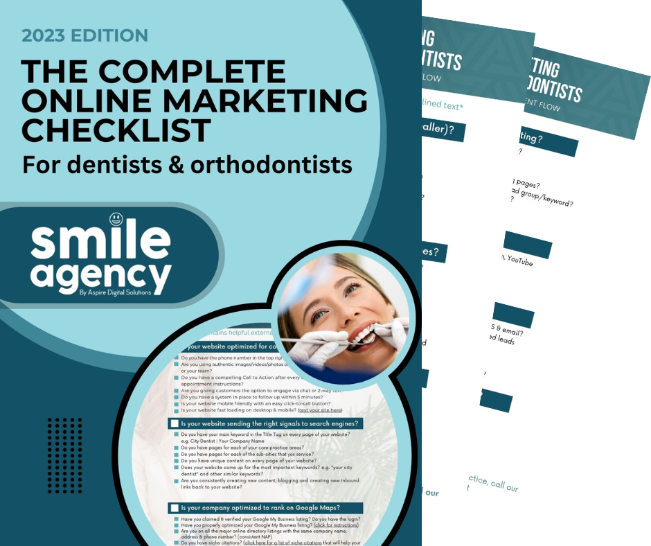2023 Complete Online Marketing Checklist for Dentists & Orthodontists Cover Image