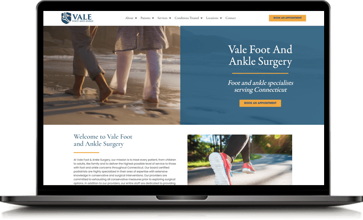 Website redesign focused on patient experience and conversions